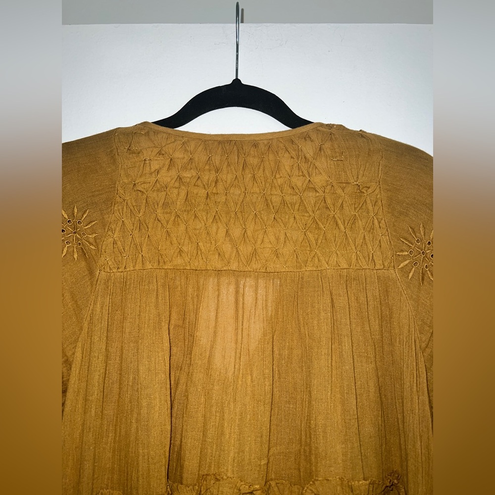 FREE PEOPLE  Celestial Skies Embroidered Tiered Midi Dress SIZE: XS - Picture 8 of 11